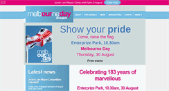 Desktop Screenshot of melbourneday.com.au